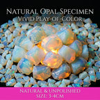 Authentic Raw Opal Stone | The "Stone of Kaleidoscope" | Unique Natural Gem for Custom Jewelry Design