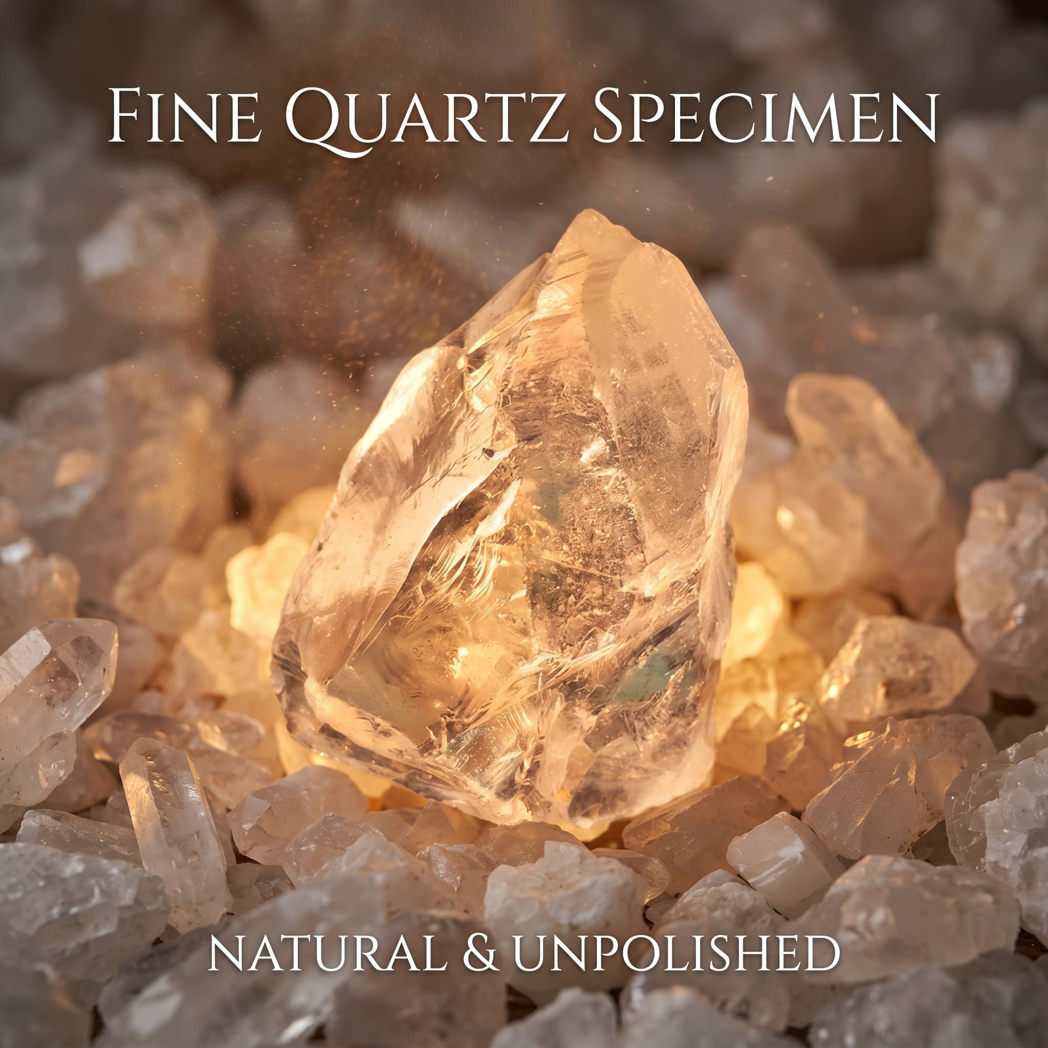 Authentic Raw Clear Quartz | The "Master Healer" | Unique Natural Crystal for Meditation &amp; Home Decor
