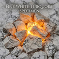 Authentic White Buffalo Turquoise Raw Stone | The "Stone of Purity" | Unique Natural Mineral for Zen Living