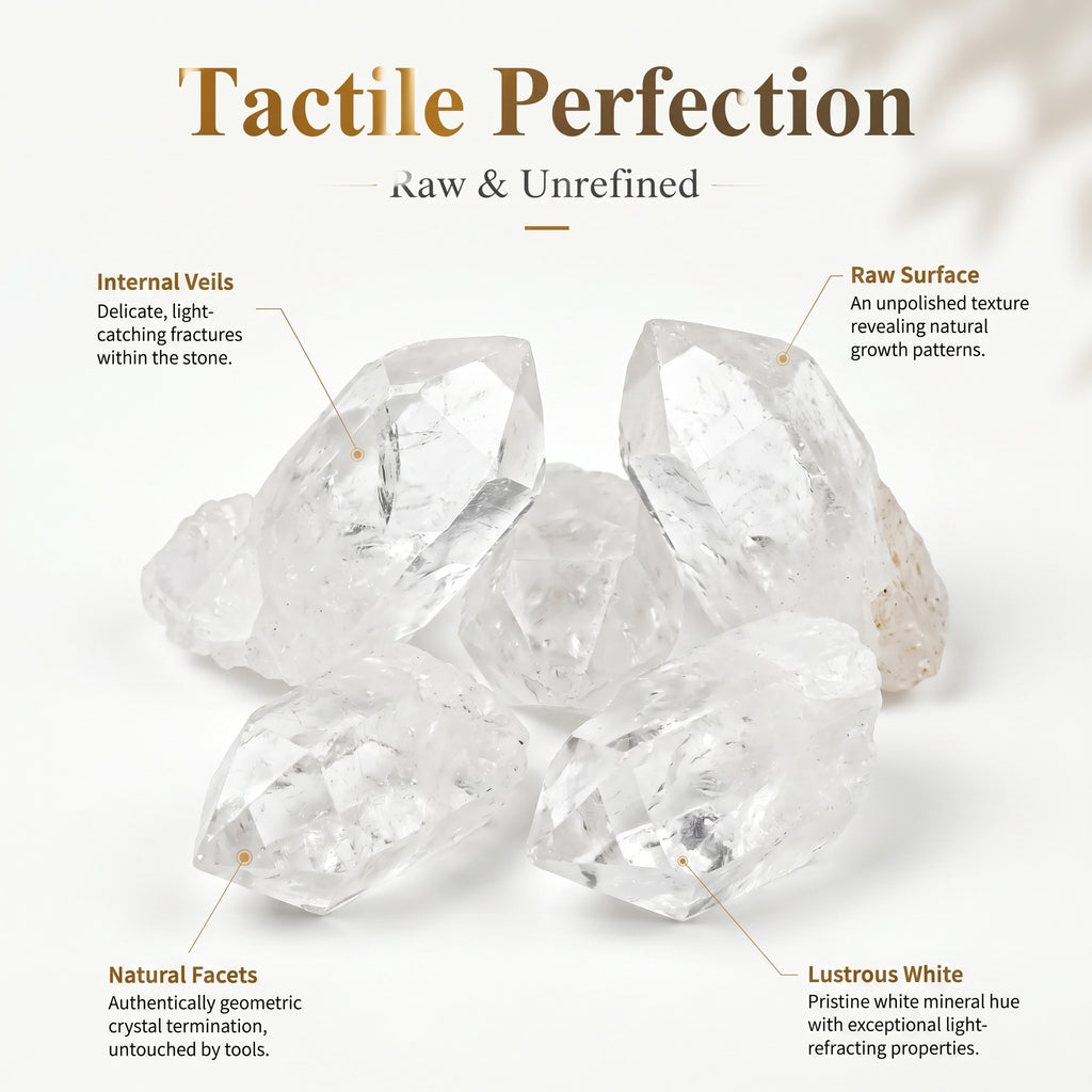 Authentic Raw Clear Quartz | The "Master Healer" | Unique Natural Crystal for Meditation &amp; Home Decor