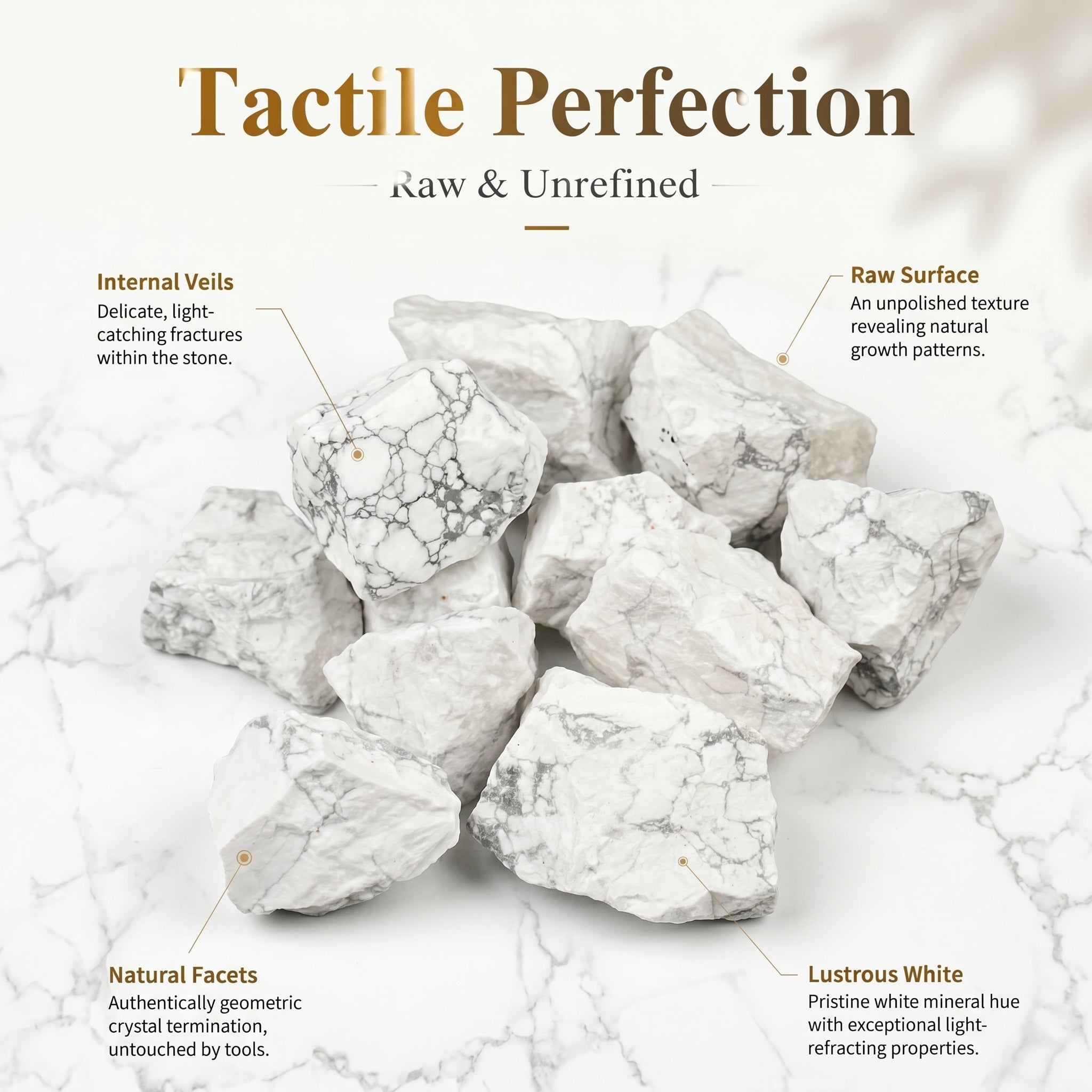 Authentic White Buffalo Turquoise Raw Stone | The "Stone of Purity" | Unique Natural Mineral for Zen Living
