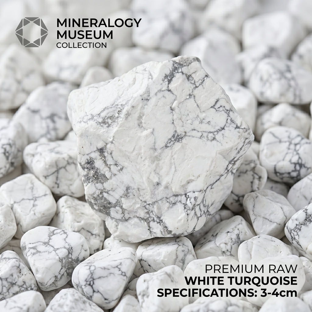 Authentic White Buffalo Turquoise Raw Stone | The "Stone of Purity" | Unique Natural Mineral for Zen Living