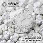 Authentic White Buffalo Turquoise Raw Stone | The "Stone of Purity" | Unique Natural Mineral for Zen Living