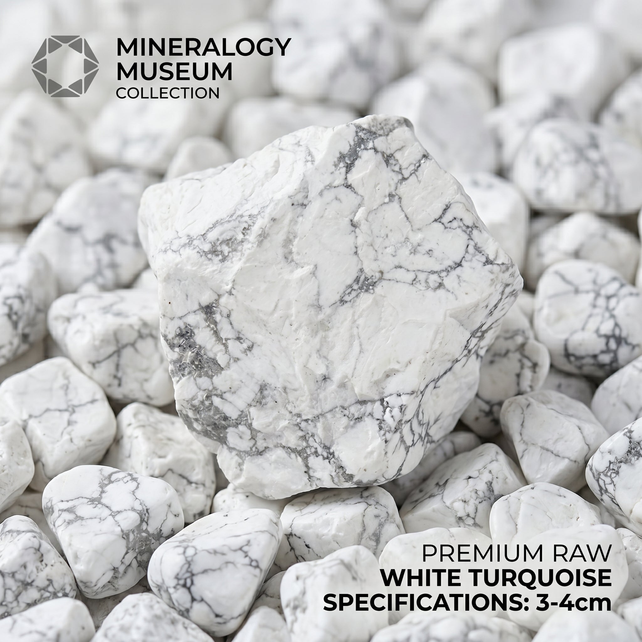 Authentic White Buffalo Turquoise Raw Stone | The "Stone of Purity" | Unique Natural Mineral for Zen Living