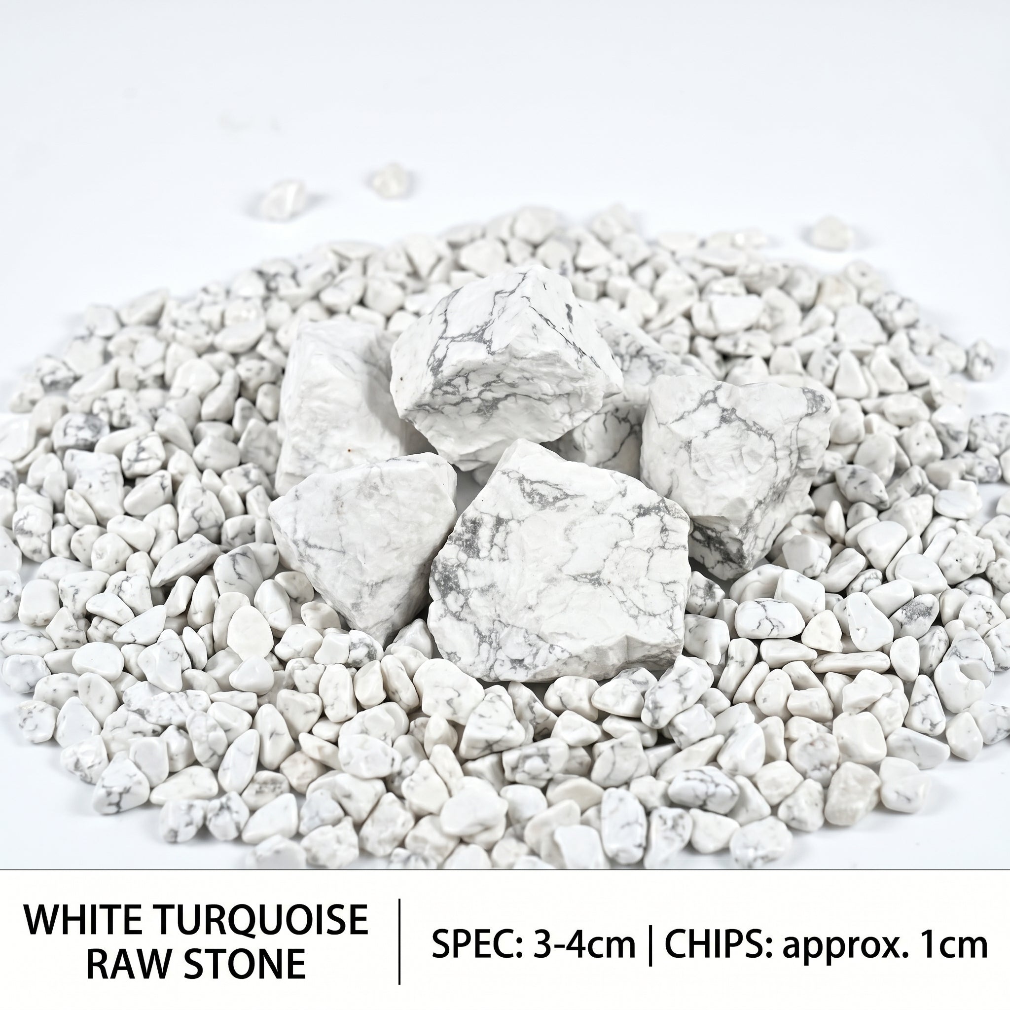 Authentic White Buffalo Turquoise Raw Stone | The "Stone of Purity" | Unique Natural Mineral for Zen Living