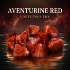 Authentic Red Aventurine Raw Stone | The "Stone of Vitality" | Unique Natural Crystal for Meditation & Decor