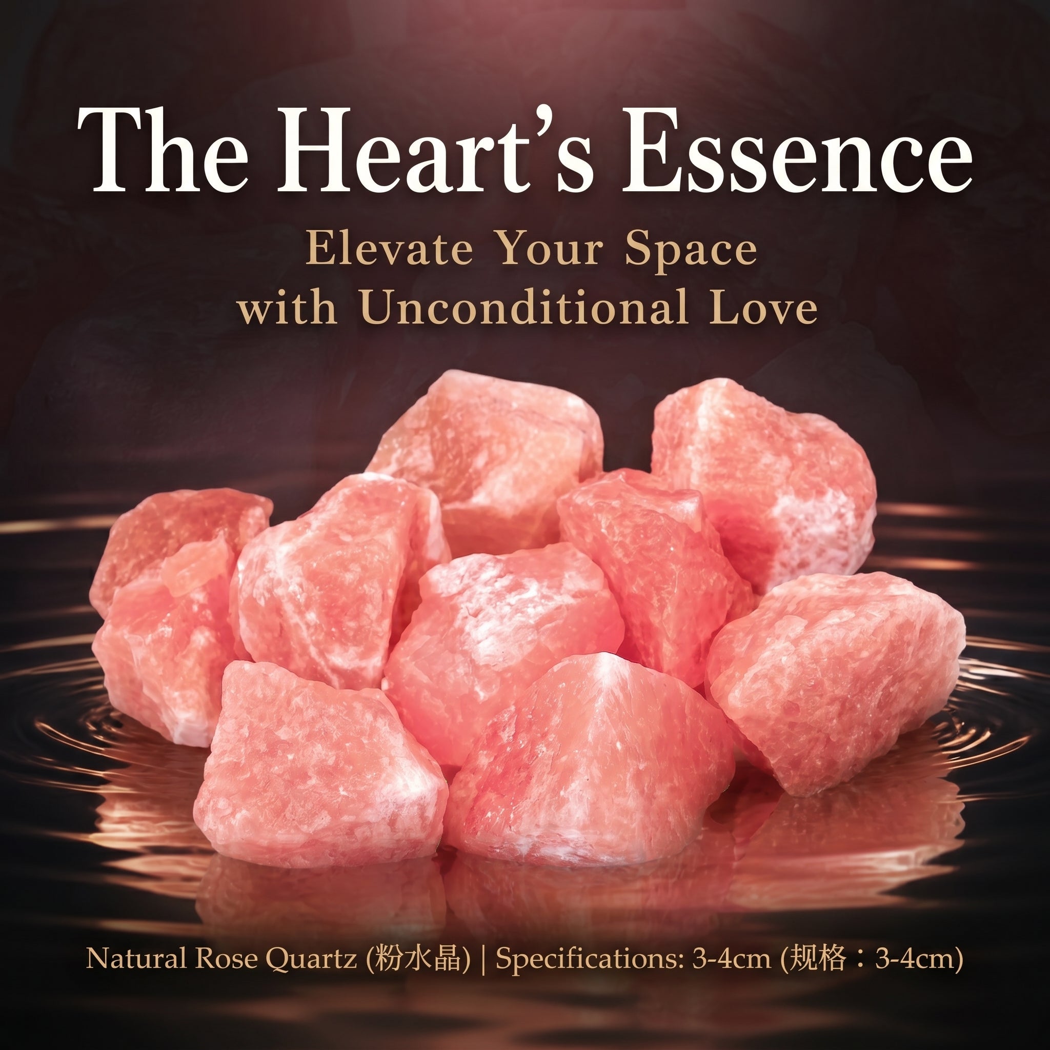 Authentic Rose Quartz Raw Specimen | The "Stone of Unconditional Love" | Unique Natural Crystal for Zen Decor