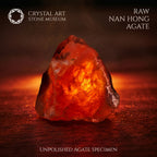 Natural Nanhong Agate Raw Stone | Baoshan Origin Red Agate Mineral Specimen for Collection & Carving