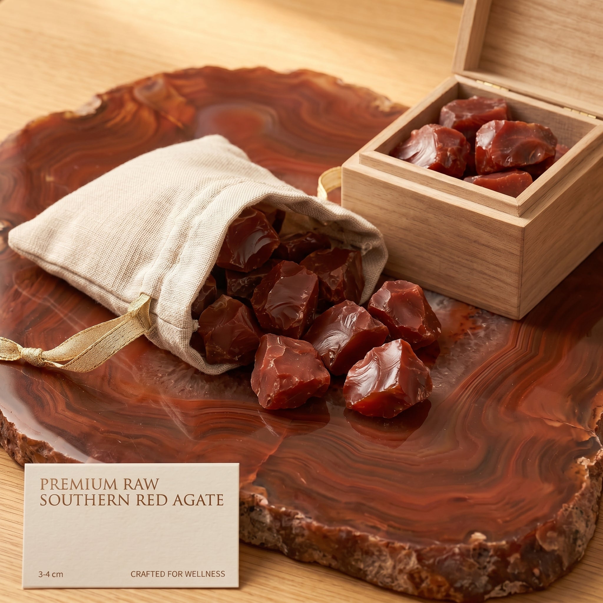 Natural Nanhong Agate Raw Stone | Baoshan Origin Red Agate Mineral Specimen for Collection & Carving