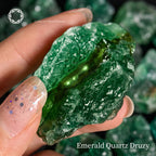 Natural Green Quartz Raw Crystal | Untreated Healing Mineral Specimen for Harmony & Balance