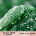 Natural Green Fluorite Raw Crystal | Untreated Healing Mineral Specimen for Meditation & Focus