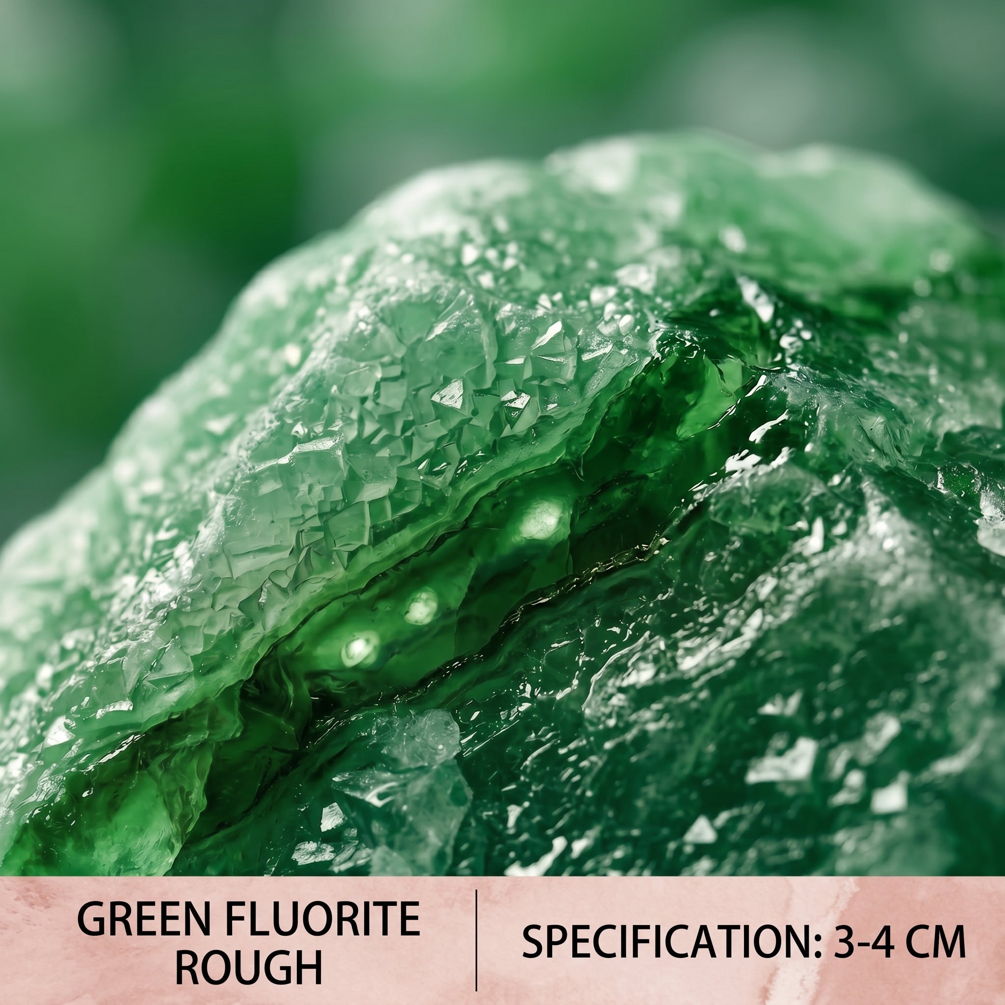 Natural Green Fluorite Raw Crystal | Untreated Healing Mineral Specimen for Meditation & Focus