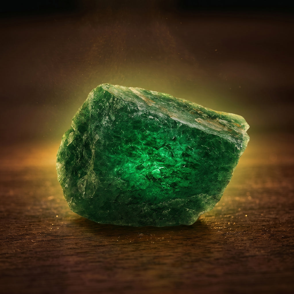Natural Green Strawberry Quartz Raw Stone | Untreated Rare Mineral Specimen for Collection & Home Decor