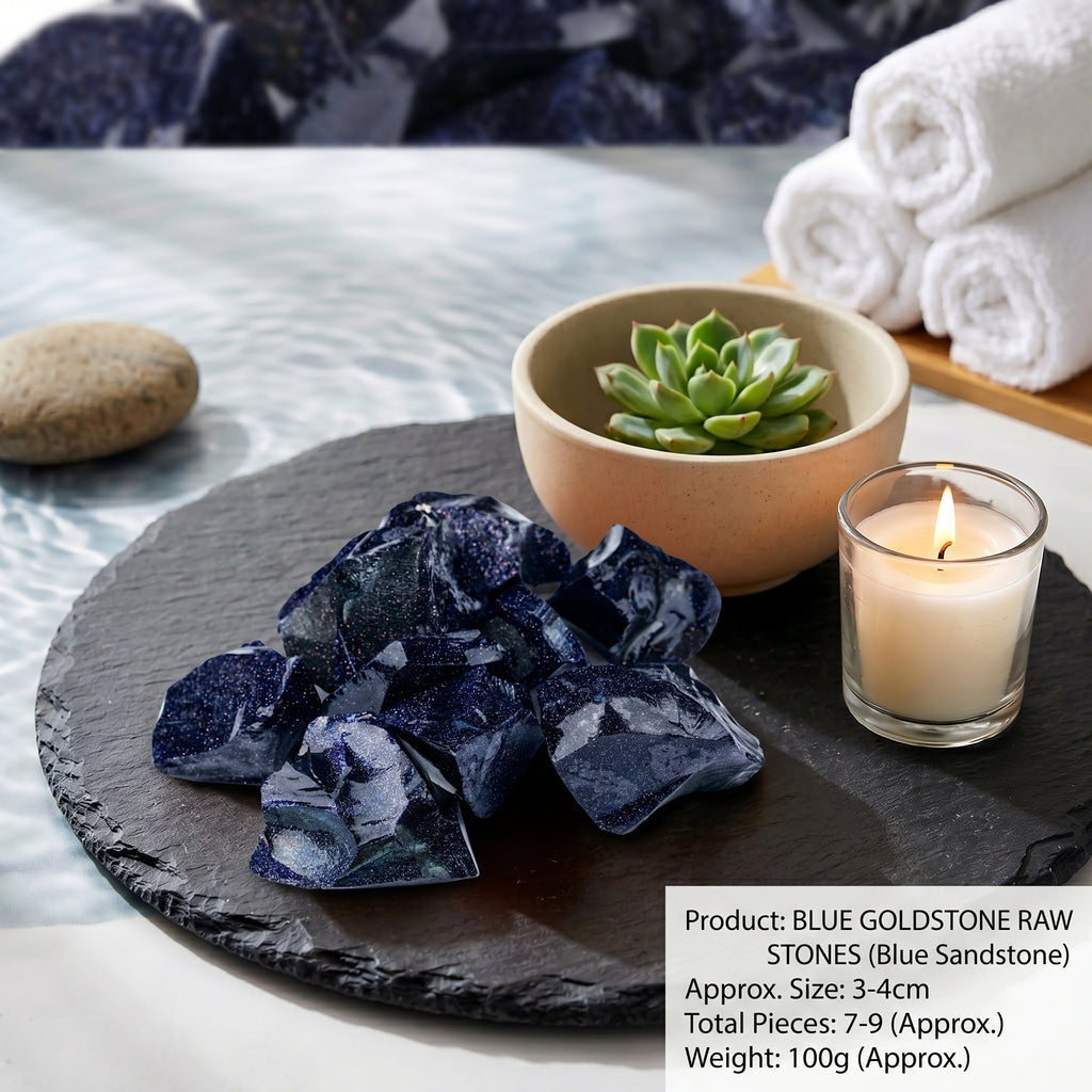 The Stardust Ambition | Raw Blue Sandstone Universe Crystal