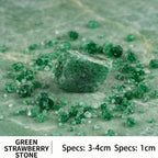 Natural Green Strawberry Quartz Raw Stone | Untreated Rare Mineral Specimen for Collection & Home Decor