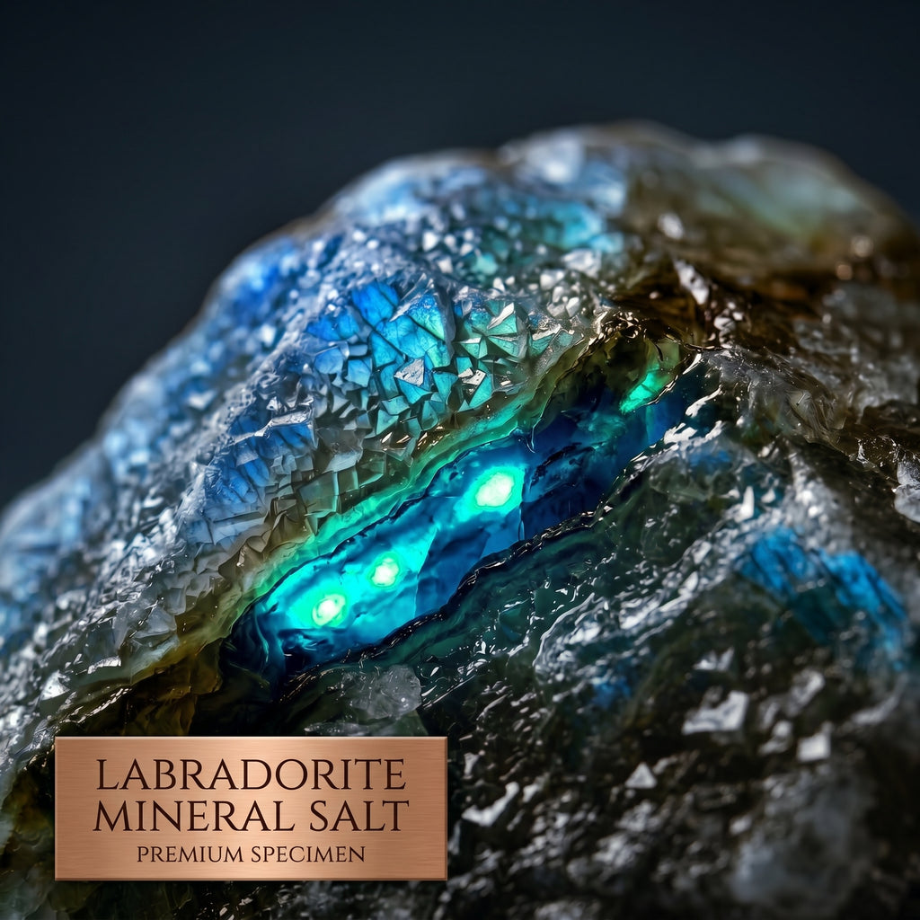 The Cosmic Aura | Flashing Raw Labradorite Magic Stone