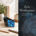 The Cosmic Aura | Flashing Raw Labradorite Magic Stone