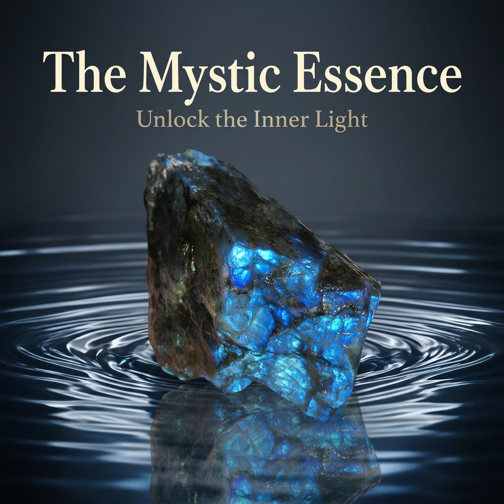 The Cosmic Aura | Flashing Raw Labradorite Magic Stone