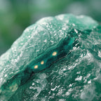 Natural Green Strawberry Quartz Raw Stone | Untreated Rare Mineral Specimen for Collection & Home Decor