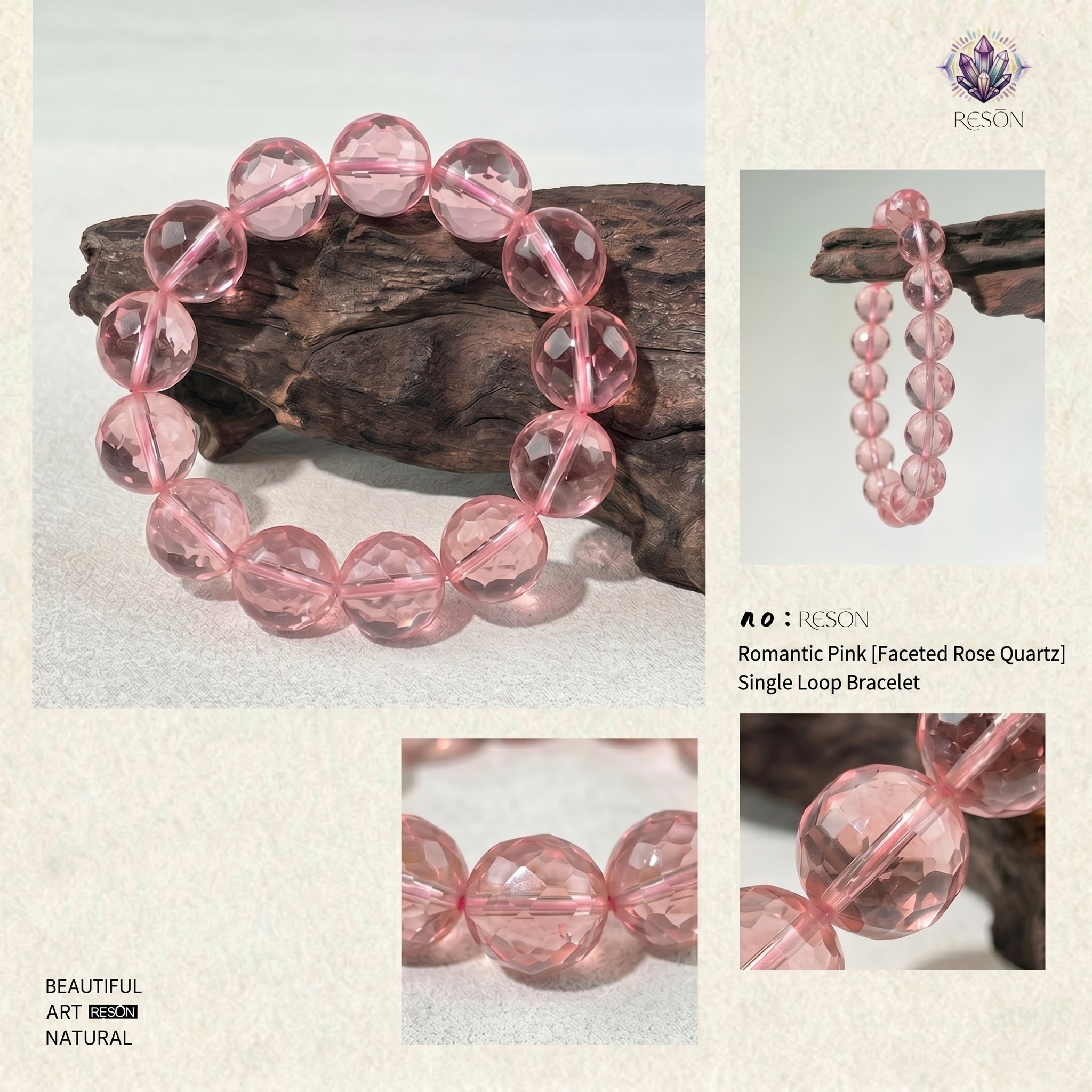 Premium Cherry Blossom Agate Beaded Bracelet | Hand-Polished Natural Gemstone Jewelry for Inner Peace & Grace