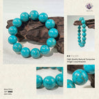 Authentic Turquoise and Clear Crystal Necklace | The "Stone of Protection" | Boho-Chic Energy Jewelry