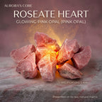 The Cosmic Silk | Rare Raw Pink Opal Healing Gemstone