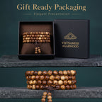 Natural Vietnamese Agarwood Hand-Carved Chinese Prayer Beads (Elite Meditation Edition)
