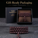Natural Violet Quartz Eastern Zen Prayer Beads Bracelet (Artisanal Edition)
