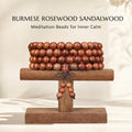 Natural Burmese Rosewood Traditional Chinese Prayer Beads (Scented Artisan Edition)