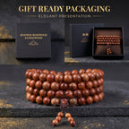 Natural Burmese Rosewood Traditional Chinese Prayer Beads (Scented Artisan Edition)