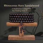 Natural Purple Sandalwood Traditional Chinese Prayer Beads (Rare Horn-Texture Artisan Edition)