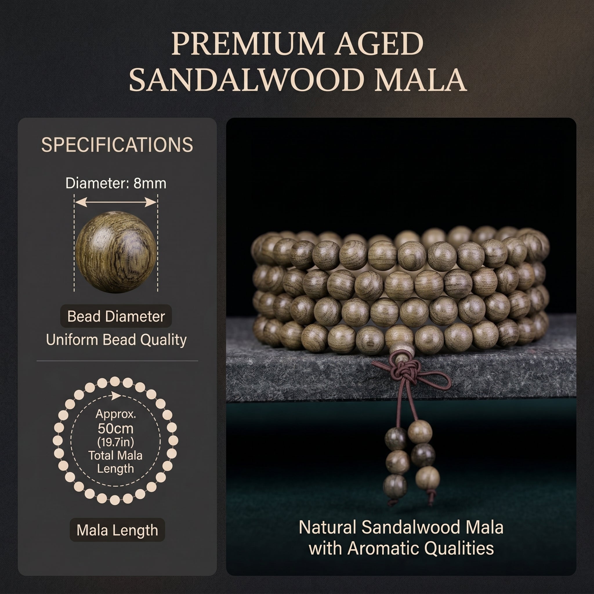 108 Mala Beads 'The Millennium Anchor' | SUBVIBE