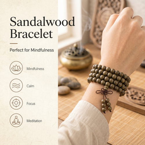 Ancient Bogwood 108 Mala Beads Traditional Chinese Prayer Necklace (Artisanal Zen Edition)