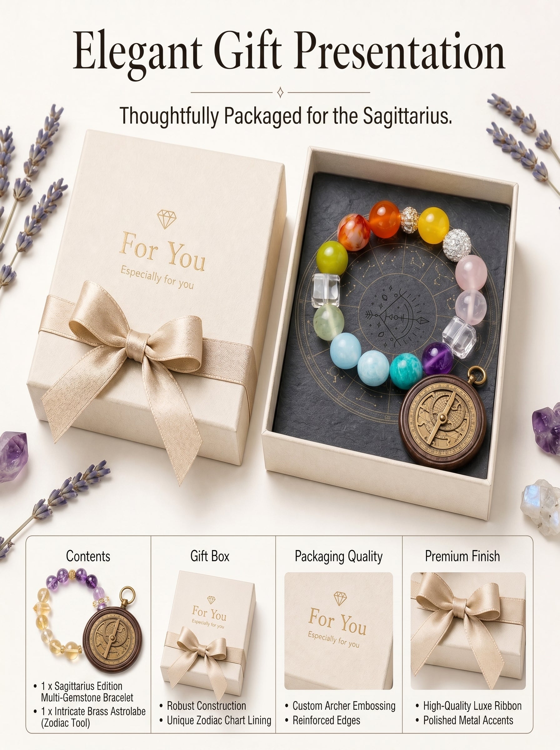 Sagittarius Sovereign Vision Crystal Bracelet | Lapis Lazuli & Amazonite Talisman