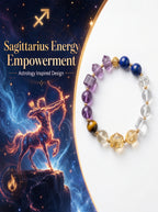 Sagittarius Cosmic Luck Crystal Bracelet | Citrine & Green Aventurine Talisman