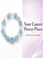Cancer Sovereign Psychic Crystal Bracelet | Moonstone & Aquamarine Talisman