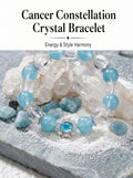 Cancer Sovereign Psychic Crystal Bracelet | Moonstone & Aquamarine Talisman