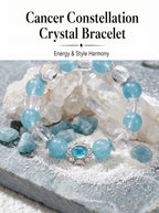 Cancer Sovereign Psychic Crystal Bracelet | Moonstone & Aquamarine Talisman