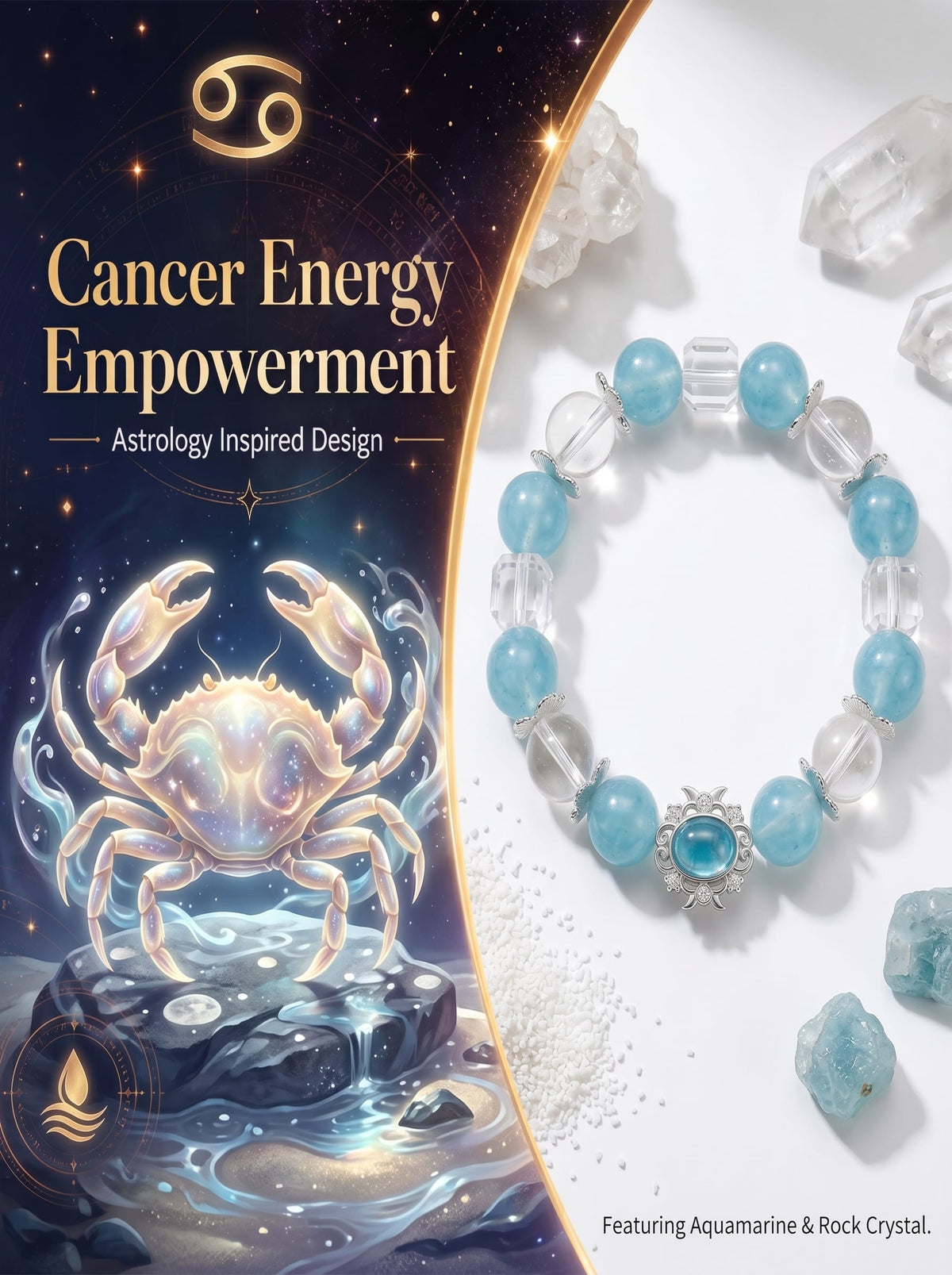 Natural Cancer Sovereign Intuitive Bracelet