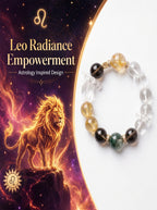 Leo Imperial Manifestation Crystal Bracelet | Citrine & Rutilated Quartz Talisman