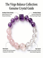 Virgo Empire Manifestation Crystal Bracelet | Rutilated Quartz & Green Phantom Talisman