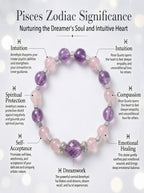 Pisces Cosmic Manifestation Crystal Bracelet | Moonstone & Labradorite Talisman