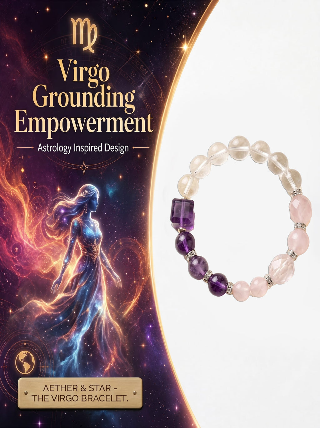 Natural Virgo Celestial Blueprint Empire Bracelet