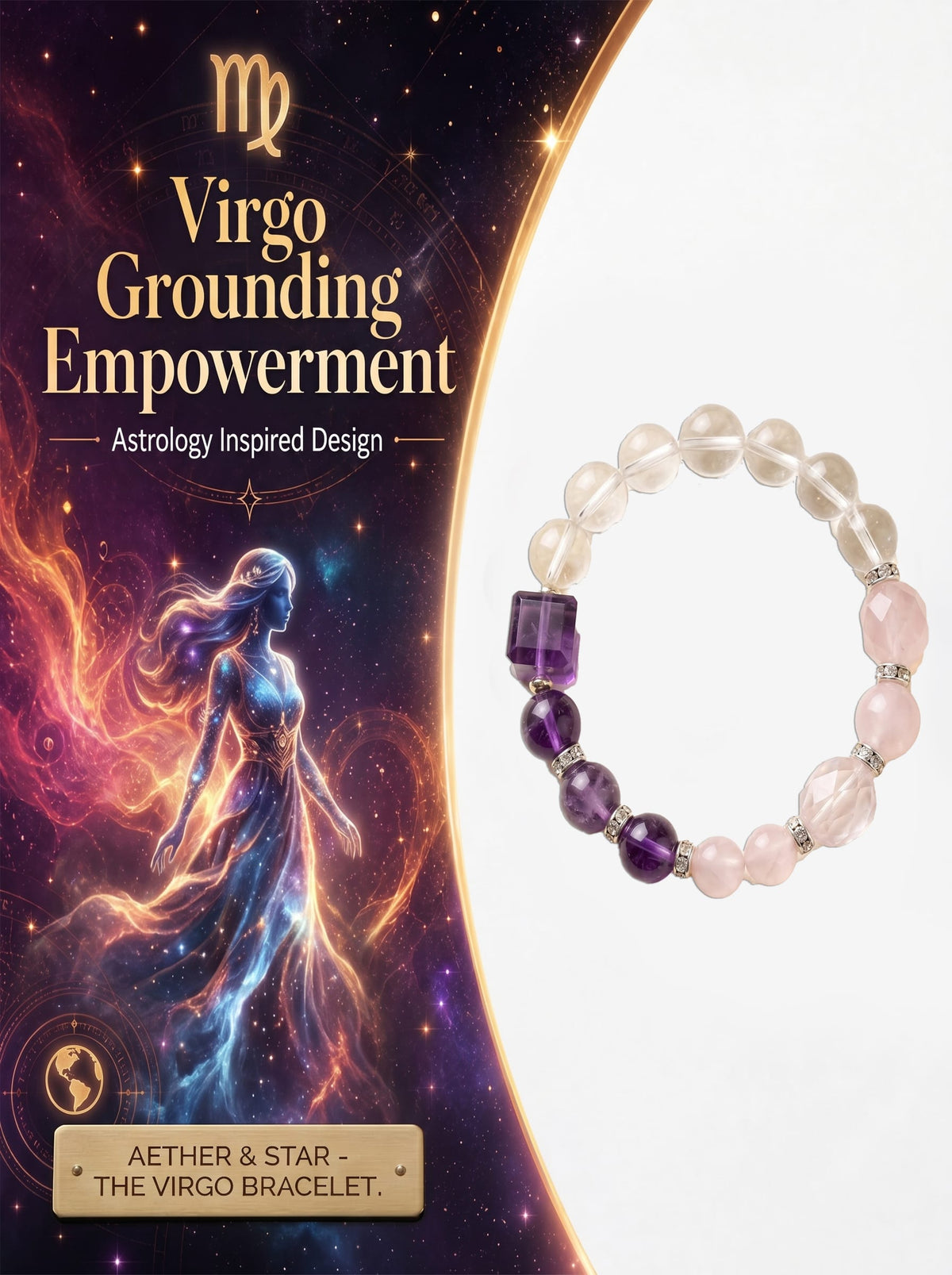 Natural Virgo Celestial Blueprint Empire Bracelet