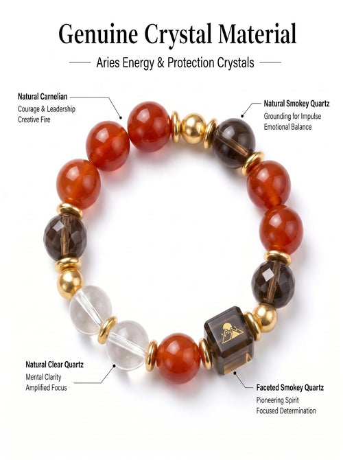 Natural Aries Sovereign Protection Bracelet