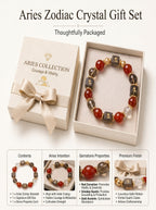 Aries Sovereign Protection Crystal Bracelet | Carnelian & Smoky Quartz Talisman