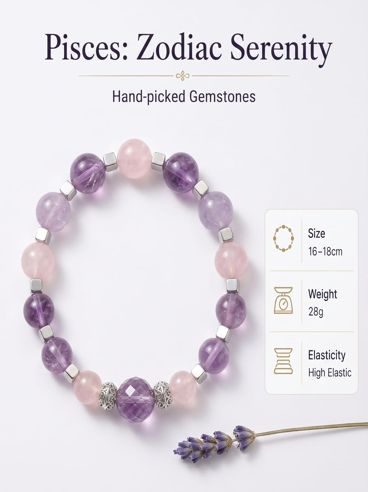 The Pisces Cosmic Manifestation Bracelet | Moonstone & Labradorite