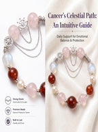 Cancer Imperial Evolution Crystal Bracelet | Amethyst & Rose Quartz Talisman