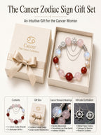 Cancer Imperial Evolution Crystal Bracelet | Amethyst & Rose Quartz Talisman