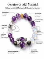 Scorpio Sovereign Void Crystal Bracelet | Obsidian & Tiger's Eye Talisman